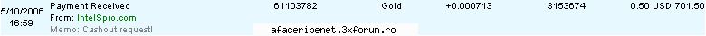 salut!
un nou autosurf ce plateste!   
are si forum pe site!
$0.5 minimum am fost platit! surf-site