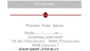 promovare - Buna ziua tuturor, Veste mare: MC Regional incepe - SERVICII